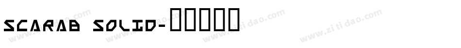 Scarab Solid字体转换